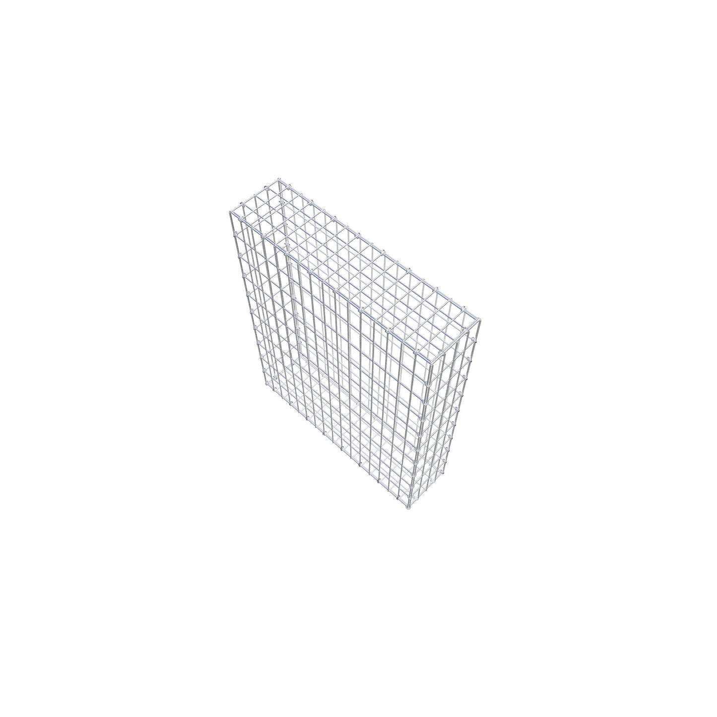 Gavión 100 cm x 80 cm x 20 cm (L x A x P), luz de malla 5 cm x 10 cm, anillo en C