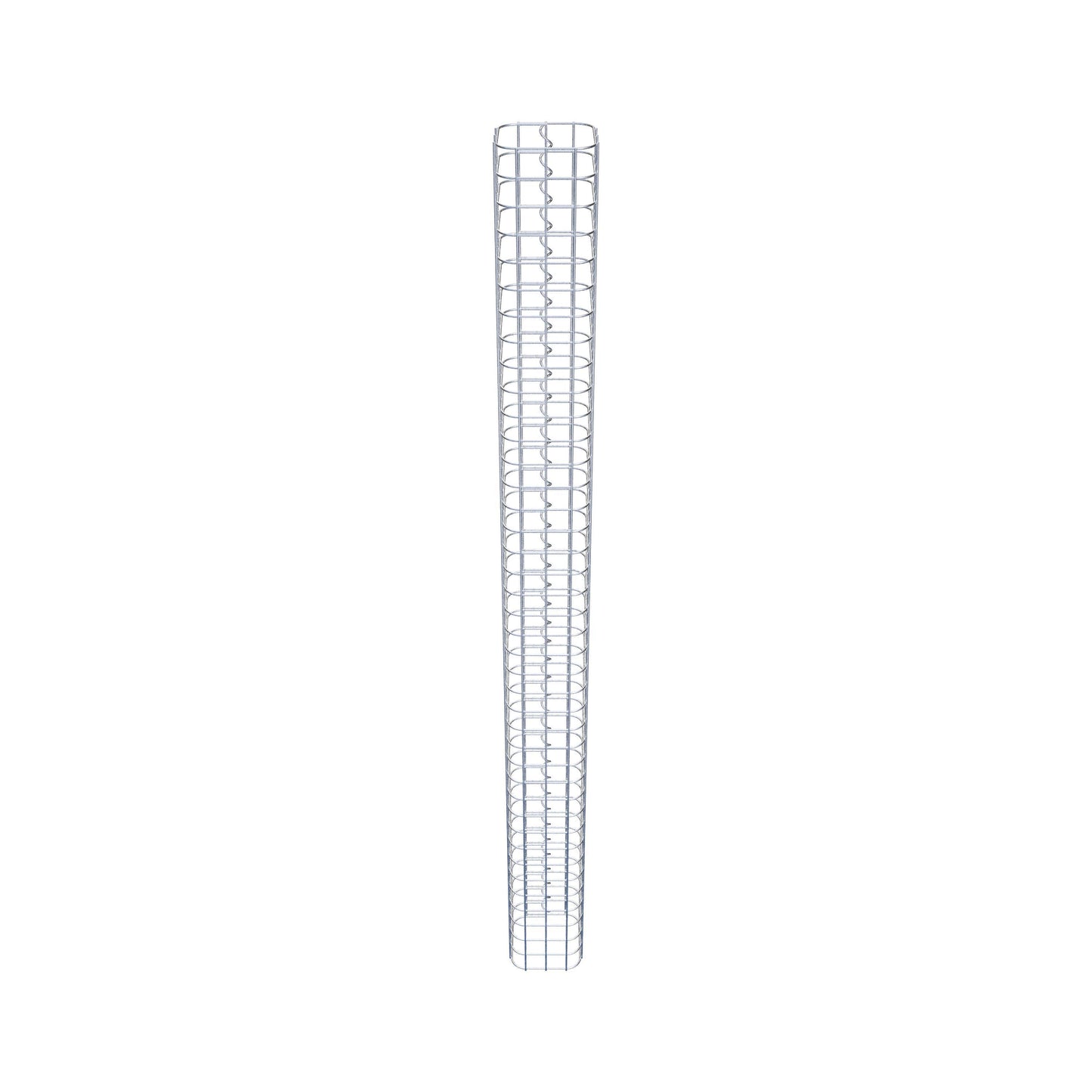 Gabionsøjle firkantet 17 cm x 17 cm, 200 cm højde, MW 5 cm x 5 cm
