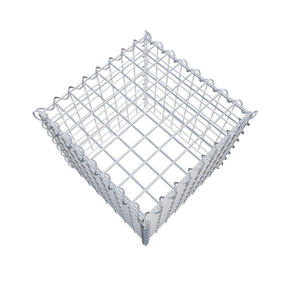 Gabion rapporté type 3 40 cm x 40 cm x 40 cm (L x H x P), mailles 5 cm x 5 cm, spirale