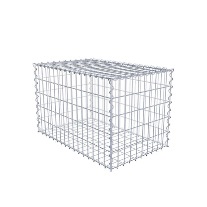 Gabion 80 cm x 50 cm x 50 cm (L x H x P), mailles 5 cm x 10 cm, spirale