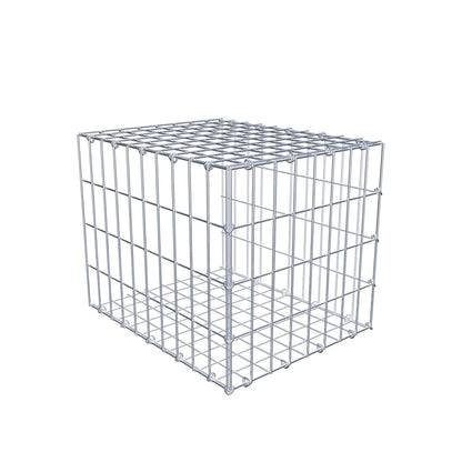 Monteret gabion type 2 50 cm x 40 cm x 40 cm, maskestørrelse 5 cm x 10 cm, C-ring