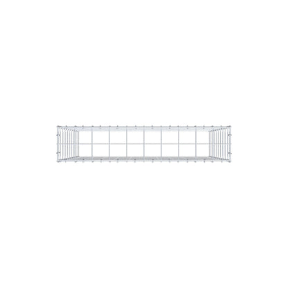 Gavión complementario de tipo 3 100 cm x 100 cm x 20 cm (L x A x P), malla 10 cm x 10 cm, anillo en C