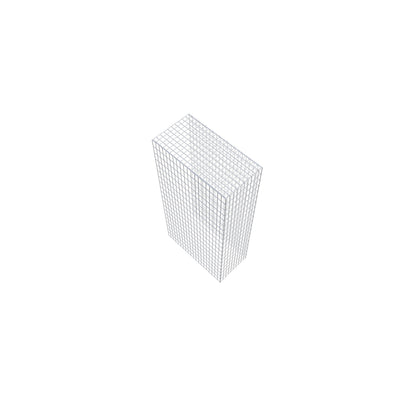 Fourche rapportée type 4 200 cm x 100 cm x 50 cm (L x H x P), mailles 5 cm x 10 cm, anneau en C