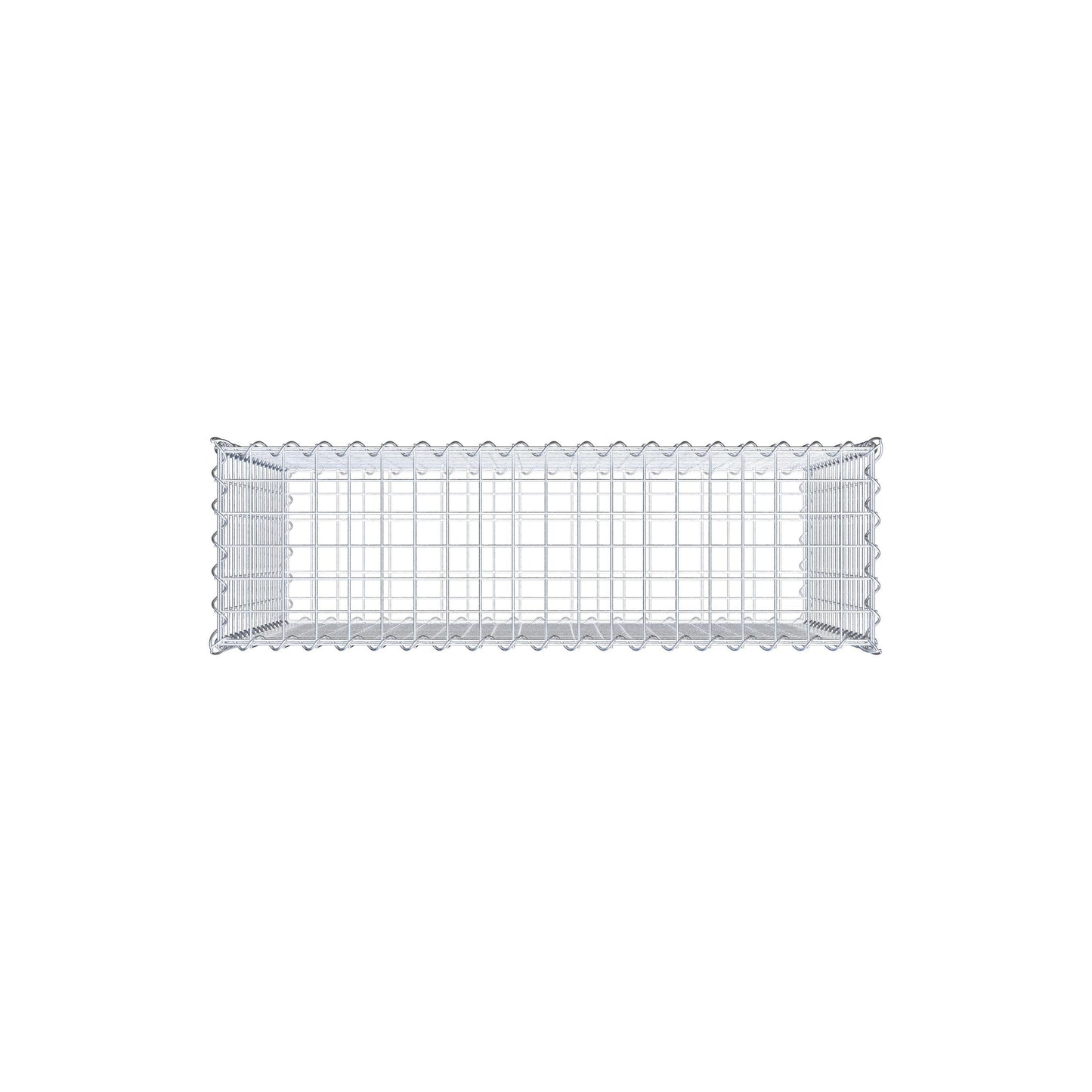 Gabbione 100 cm x 80 cm x 30 cm (L x H x P), maglia 5 cm x 5 cm, spirale