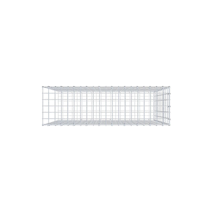 Gabbione aggiuntivo tipo 2 100 cm x 100 cm x 30 cm, maglia 5 cm x 10 cm, anello a C