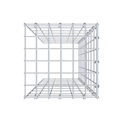 Gavión adicional tipo 4 100 cm x 30 cm x 30 cm (L x A x P), malla 5 cm x 10 cm, anillo en C