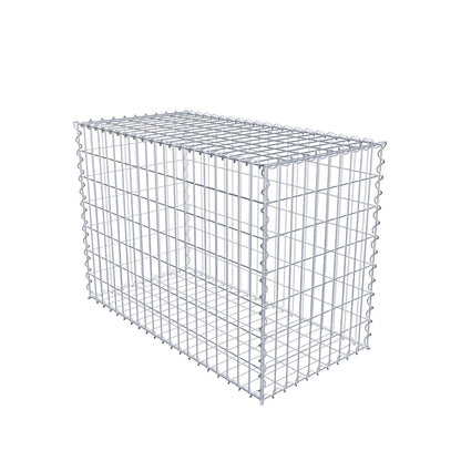 Gabion 100 cm x 70 cm x 50 cm (L x H x D), mesh size 5 cm x 10 cm, spiral
