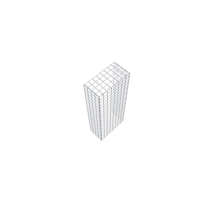 Gabião Tipo 4 100 cm x 20 cm x 40 cm (C x A x P), malhagem 5 cm x 5 cm, anel C
