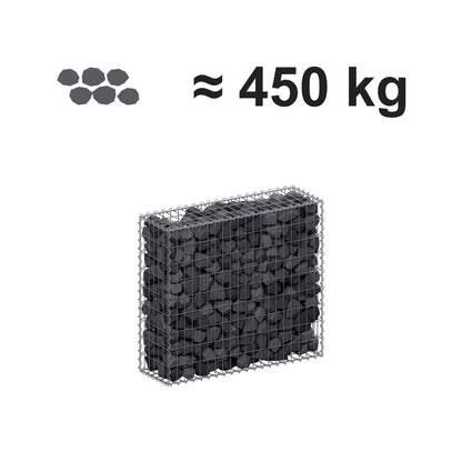 Schanskorf 100 cm x 90 cm x 30 cm (L x H x D), maaswijdte 5 cm x 10 cm, spiraal