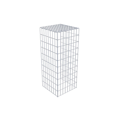 Gabião tipo 4 100 cm x 40 cm x 40 cm (C x A x P), malhagem 5 cm x 10 cm, anel C