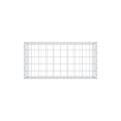 Gabbione 100 cm x 40 cm x 50 cm (L x H x P), maglia 10 cm x 10 cm, anello a C