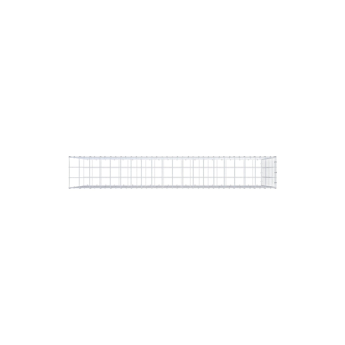 Monteret gabion type 2 200 cm x 100 cm x 30 cm (L x H x D), maskestørrelse 10 cm x 10 cm, C-ring
