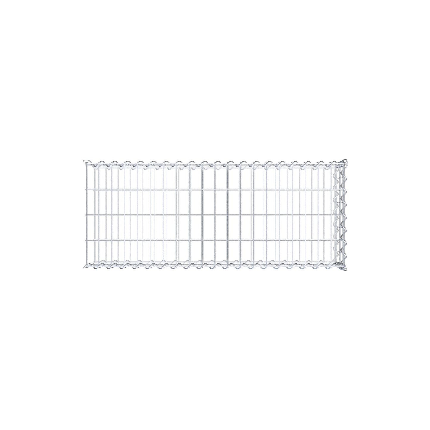 Gabbione aggiuntivo tipo 2 100 cm x 20 cm x 40 cm (L x H x P), maglia 5 cm x 10 cm, a spirale