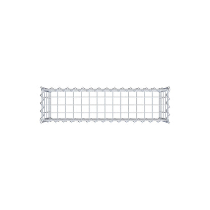 Gabbione aggiuntivo tipo 3 80 cm x 40 cm x 20 cm (L x H x P), dimensione maglia 5 cm x 10 cm, a spirale