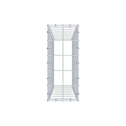 Monteret gabion type 3 100 cm x 20 cm x 50 cm (L x H x D), maskestørrelse 10 cm x 10 cm, C-ring