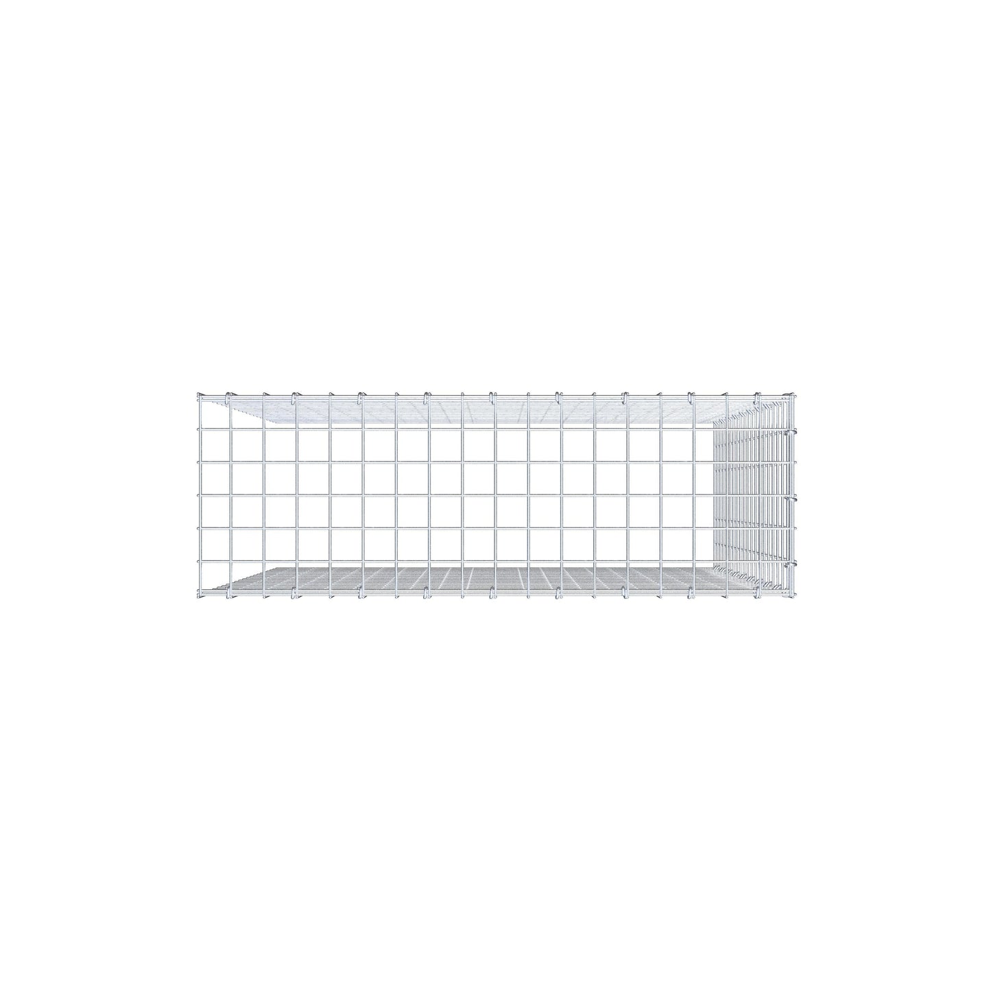 Extra gabion typ 4 100 cm x 90 cm x 30 cm (L x H x D), maskstorlek 5 cm x 5 cm, C-ring