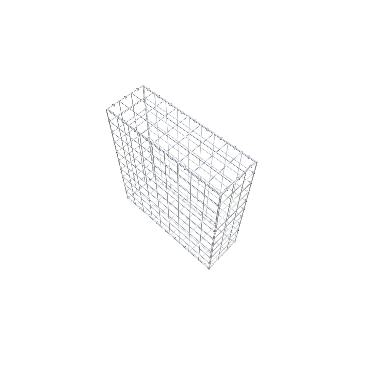Gavión 100 cm x 90 cm x 30 cm (L x A x P), malla 10 cm x 10 cm, anillo en C