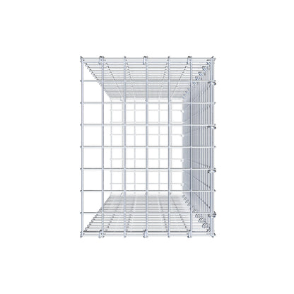 Monteret gabion type 2 100 cm x 30 cm x 40 cm (L x H x D), maskestørrelse 5 cm x 5 cm, C-ring