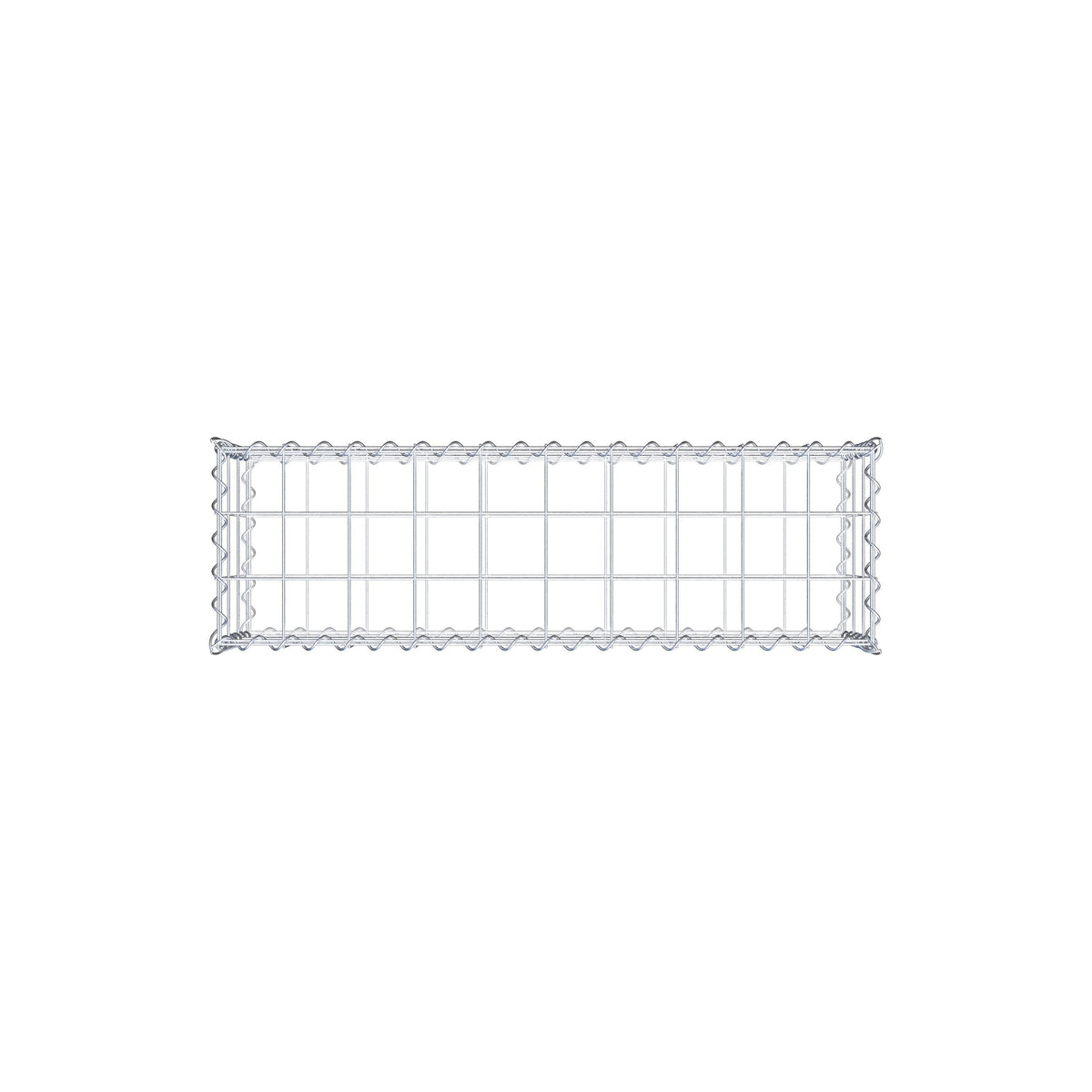 Gabbione 100 cm x 30 cm x 30 cm (L x H x P), maglia 10 cm x 10 cm, spirale