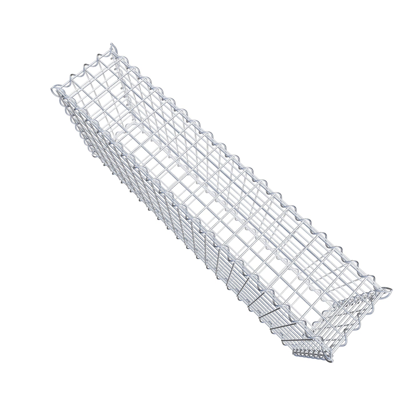 Gabion 100 cm x 40 cm x 20 cm (L x H x D), maskestørrelse 5 cm x 5 cm, spiral