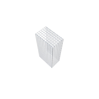 Type 4 oplegkorf 100 cm x 50 cm x 30 cm (L x H x D), maaswijdte 5 cm x 5 cm, C-ring