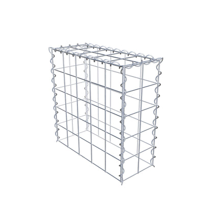 Gabion rapporté type 3 50 cm x 50 cm x 20 cm (L x H x P), mailles 10 cm x 10 cm, spirale