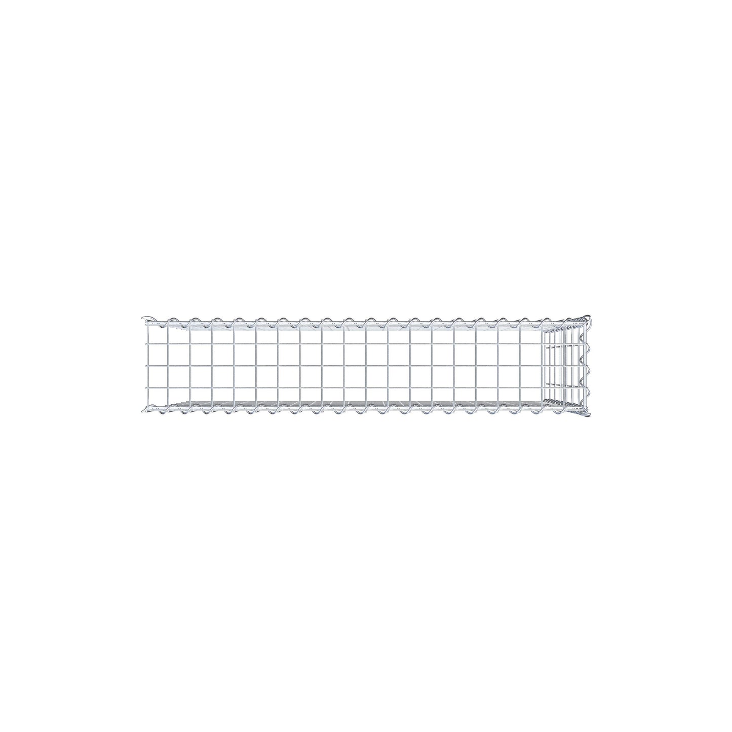 Gabbione aggiuntivo tipo 4 100 cm x 70 cm x 20 cm (L x H x P), dimensione maglia 5 cm x 10 cm, a spirale