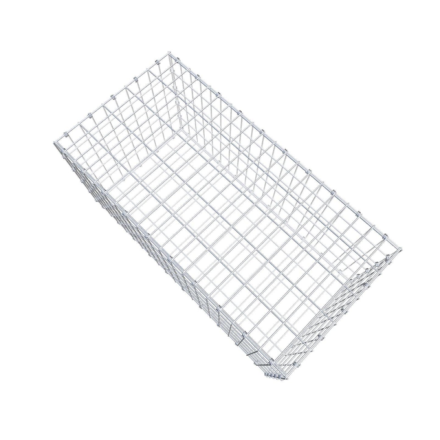 Gabion 100 cm x 50 cm x 50 cm (L x H x D), maskestørrelse 5 x 10 cm, spiralring