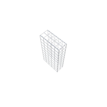 Gabbione aggiuntivo tipo 4 100 cm x 50 cm x 20 cm (L x H x P), maglia 10 cm x 10 cm, anello a C