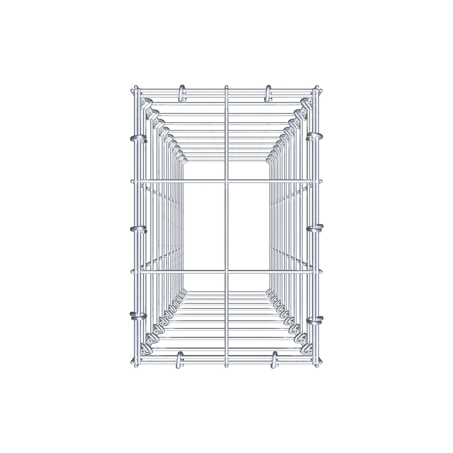 Gavión complementario de tipo 3 100 cm x 20 cm x 30 cm (L x A x P), malla 10 cm x 10 cm, anillo en C
