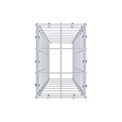 Gavión complementario de tipo 3 100 cm x 20 cm x 30 cm (L x A x P), malla 10 cm x 10 cm, anillo en C