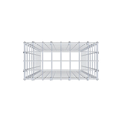 Gabião Tipo 3 100 cm x 40 cm x 20 cm (C x A x P), malhagem 5 cm x 10 cm, anel C