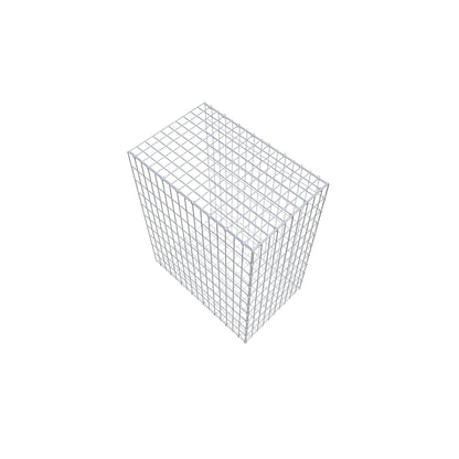 Mounted gabion type 2 100 cm x 80 cm x 50 cm, mesh size 5 cm x 10 cm, C-ring