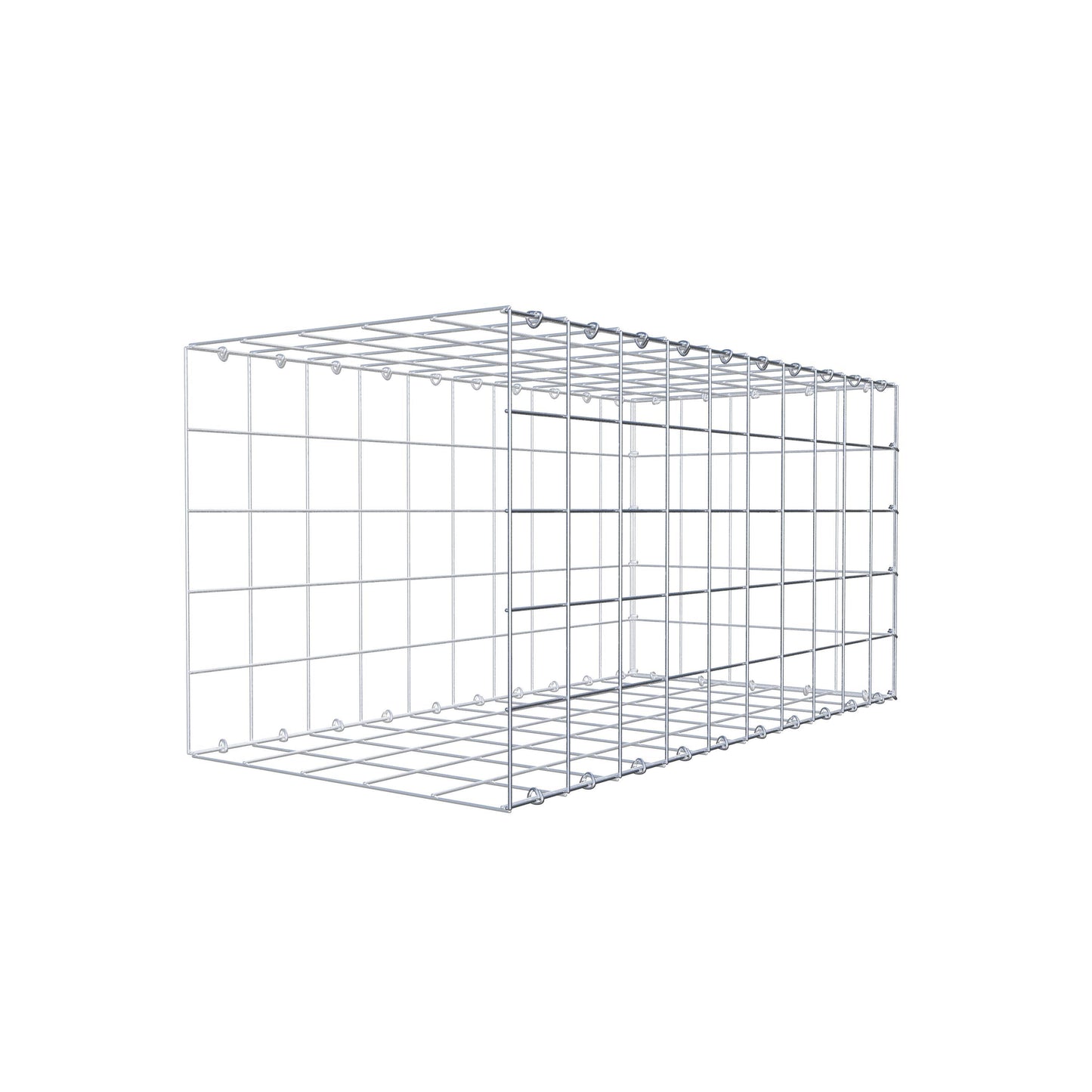 Gabião tipo 2 100 cm x 50 cm x 50 cm (C x A x P), malhagem 10 cm x 10 cm, anel C