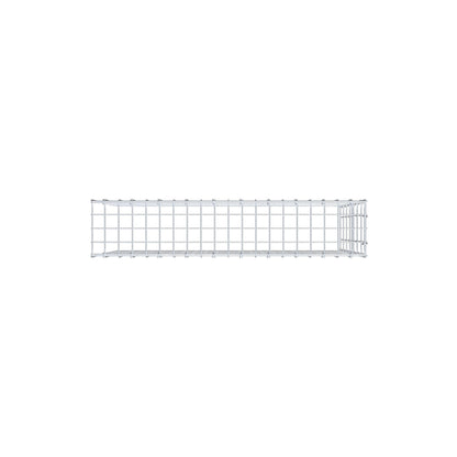 Monteret gabion type 4 100 cm x 70 cm x 20 cm (L x H x D), maskestørrelse 5 cm x 10 cm, C-ring