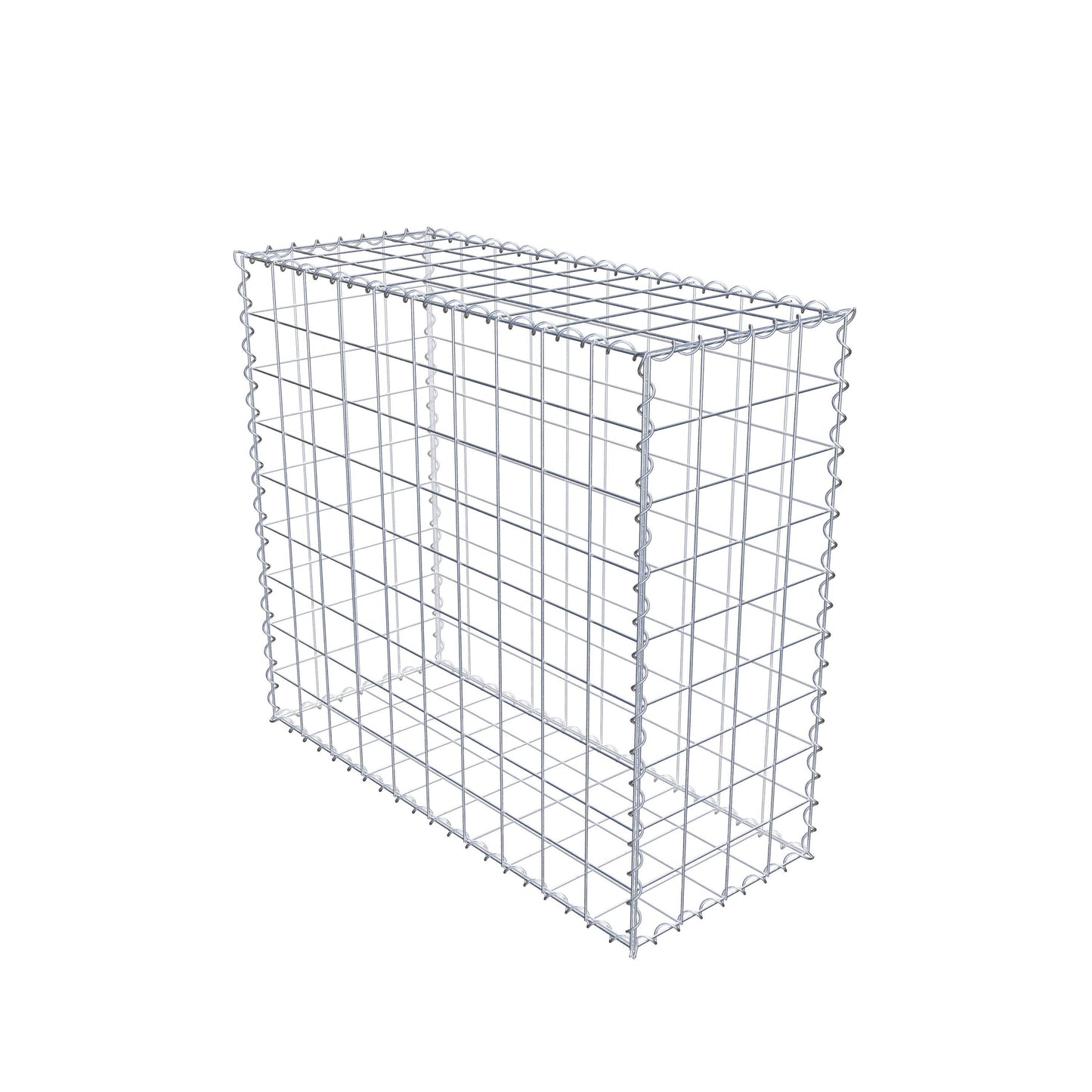 Gabion 100 cm x 90 cm x 40 cm (L x H x D), mesh size 10 cm x 10 cm, spiral