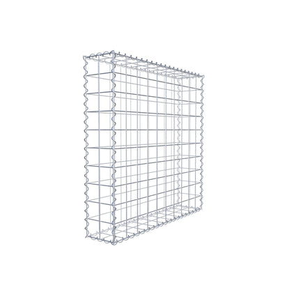 Gabbione 100 cm x 100 cm x 20 cm (L x H x P), maglia 10 cm x 10 cm, spirale
