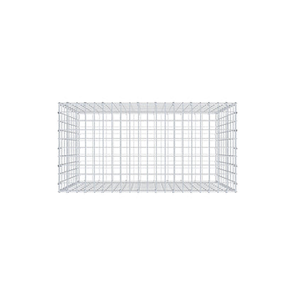 Schanskorf 100 cm x 90 cm x 50 cm (L x H x D), maaswijdte 5 cm x 10 cm, C-ring