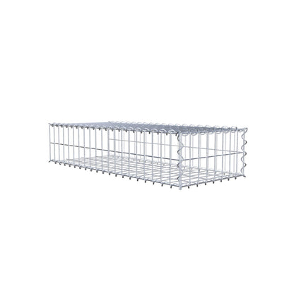 Gabbione aggiuntivo tipo 2 100 cm x 20 cm x 40 cm (L x H x P), maglia 5 cm x 10 cm, a spirale