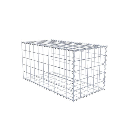 Extra gabion typ 2 100 cm x 50 cm x 50 cm (L x H x D), maskstorlek 10 cm x 10 cm, spiral