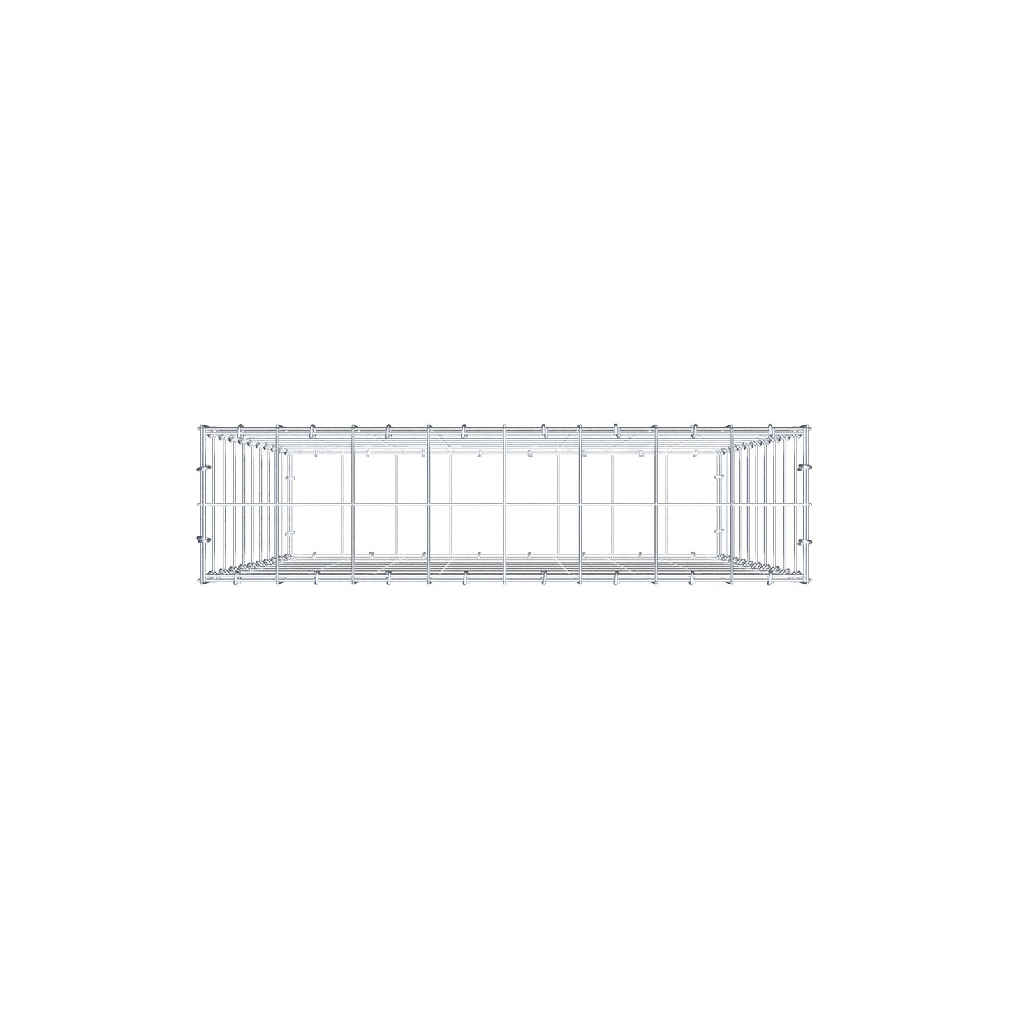 Gabion 100 cm x 80 cm x 20 cm (L x H x D), maskstorlek 10 cm x 10 cm, C-ring