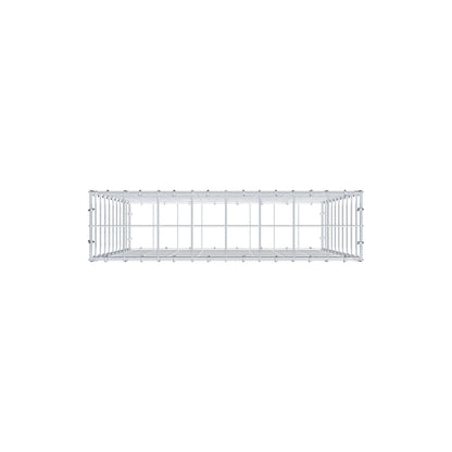 Gabion 100 cm x 80 cm x 20 cm (L x H x D), maskstorlek 10 cm x 10 cm, C-ring