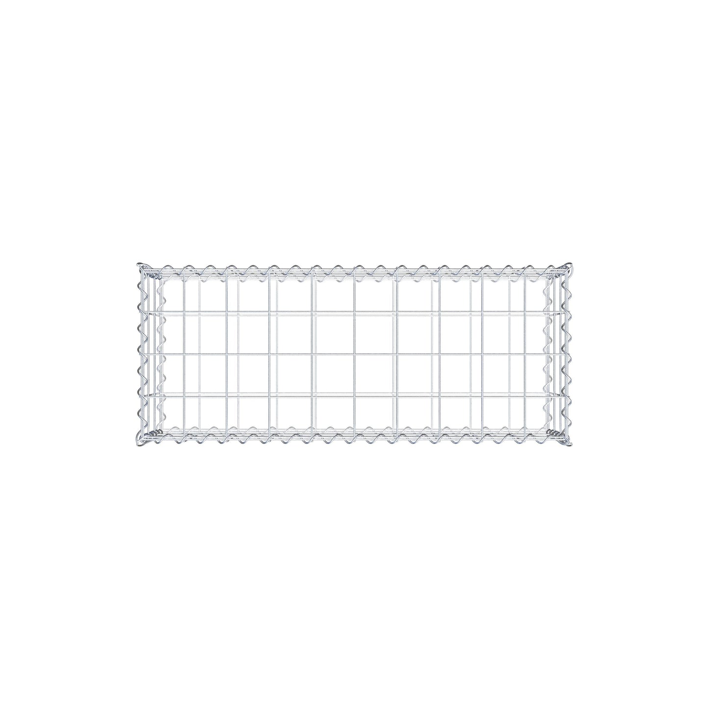 Gabion 100 cm x 30 cm x 40 cm (L x H x D), mesh size 10 cm x 10 cm, spiral