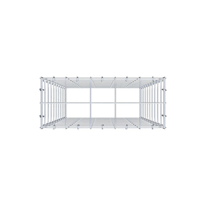 Fourche rapportée type 3 100 cm x 50 cm x 20 cm (L x H x P), mailles 10 cm x 10 cm, anneau C