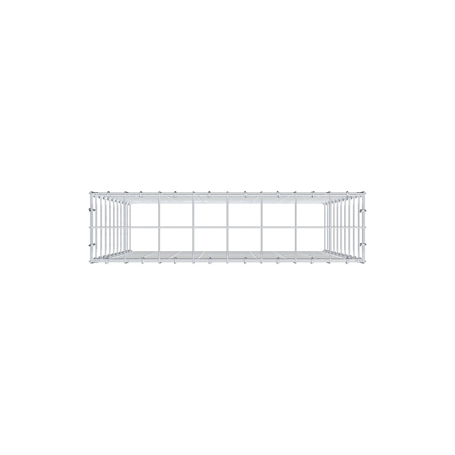 Gavión complementario de tipo 3 100 cm x 80 cm x 20 cm (L x A x P), malla 10 cm x 10 cm, anillo en C