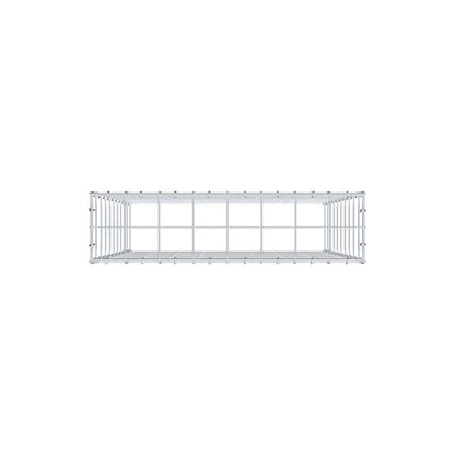 Gavión complementario de tipo 3 100 cm x 80 cm x 20 cm (L x A x P), malla 10 cm x 10 cm, anillo en C