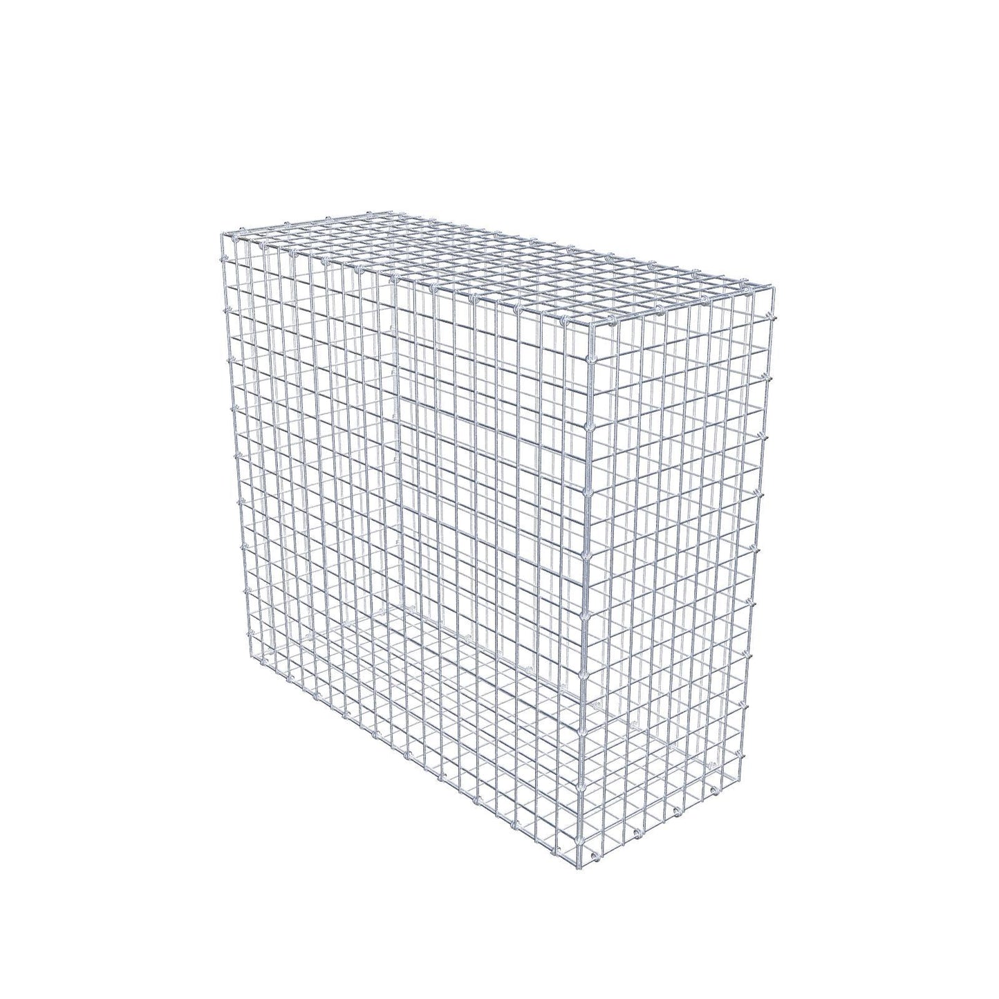 Gabione 100 cm x 90 cm x 40 cm (L x H x T), Maschenweite 5 x 5 cm, Spiralring