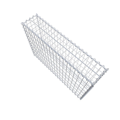 Gabião 100 cm x 70 cm x 20 cm (C x A x P), malhagem 5 cm x 10 cm, espiral