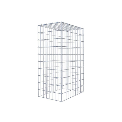 Anbaugabione Typ 3 100 cm x 60 cm x 40 cm (L x H x T), Maschenweite 5 cm x 10 cm, C-Ring
