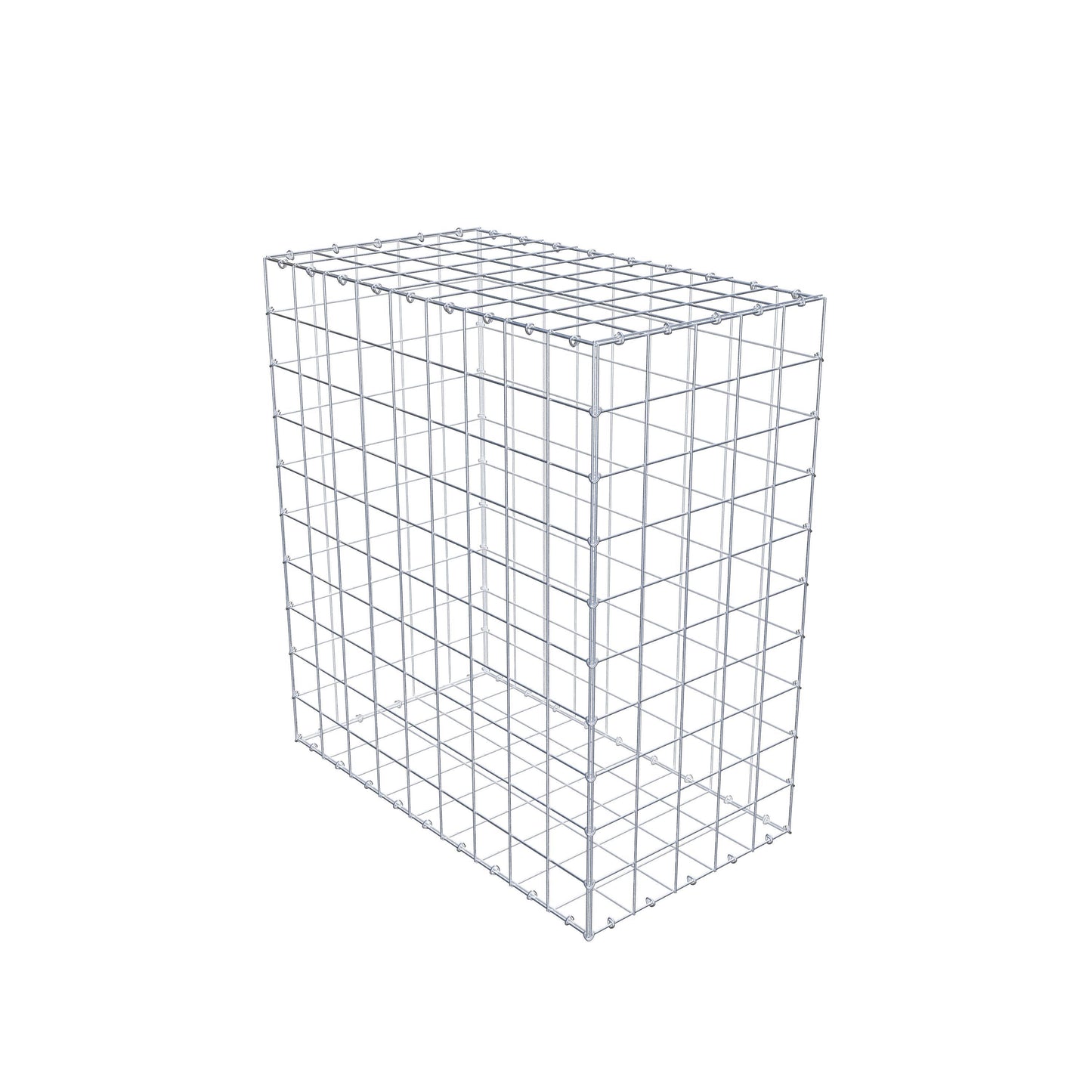 Gabião 100 cm x 90 cm x 50 cm (C x A x P), malhagem 10 cm x 10 cm, anel C